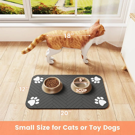 absorbent pet feeding mat
