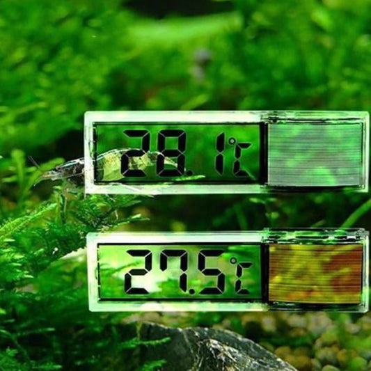 Digital LED Aquarium Thermometer – 3D Electronic Temp Meter for Fish Tanks & Turtle Habitats