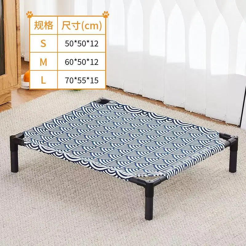 Elevated Pet Bed – Portable Folding Dog & Cat Cot for Indoor/Outdoor Use