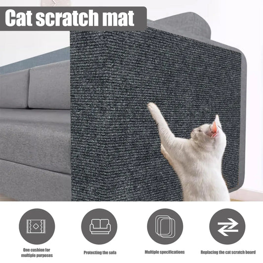 Cat Scratch Protection Mat – Self-Adhesive Trimmable Sofa & Furniture Protector