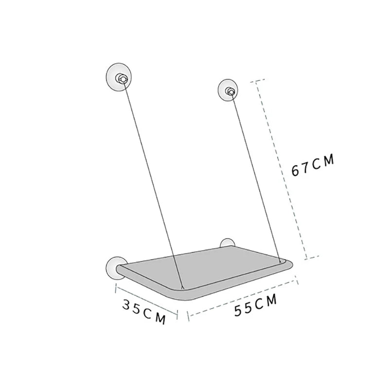 Hanging Cat Hammock – Window-Mounted Cat Bed with Strong Suction Cups
