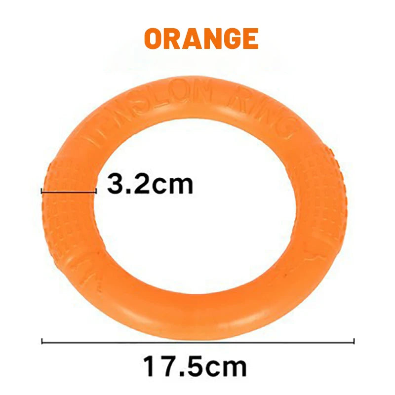 Orange Dog Flying Ring – Durable EVA Puller Toy for Training & Play
