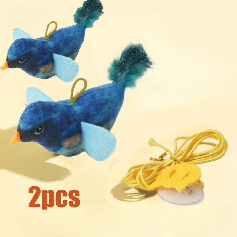 Interactive Cat Bird Toy for Chasing & Play