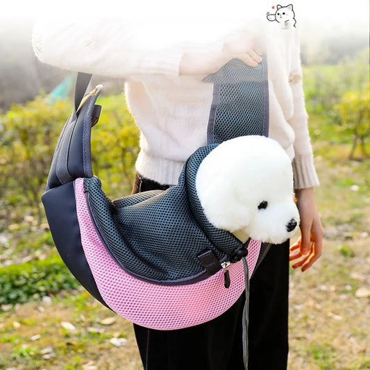 Breathable Pet Backpack Carrier – Mesh Travel Bag for Small Dogs & Cats