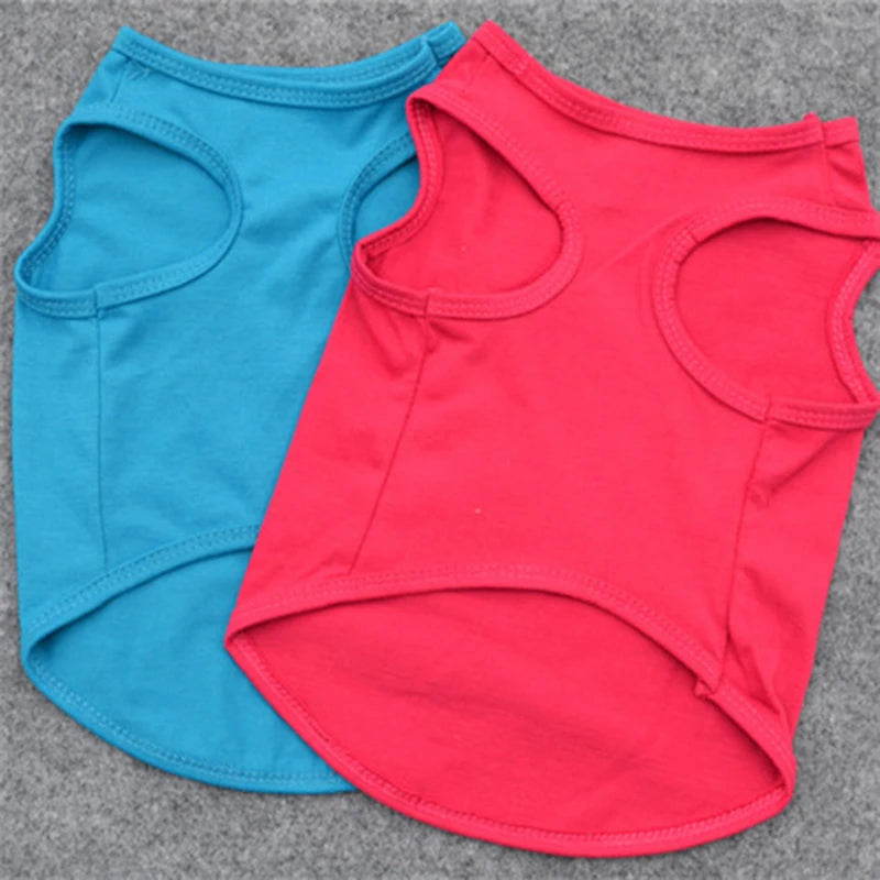 Summer Pet Vest – Lightweight T-Shirt for Small Dogs & Cats (Chihuahua, Yorkie)