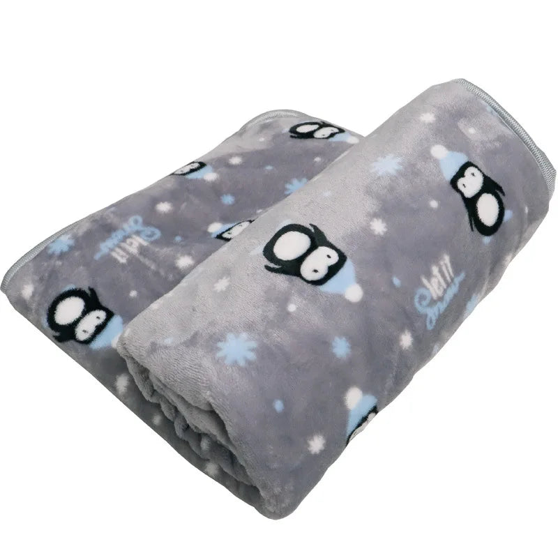 Soft Flannel Dog & Cat Blanket | Warm Plush Pet Sleeping Mat