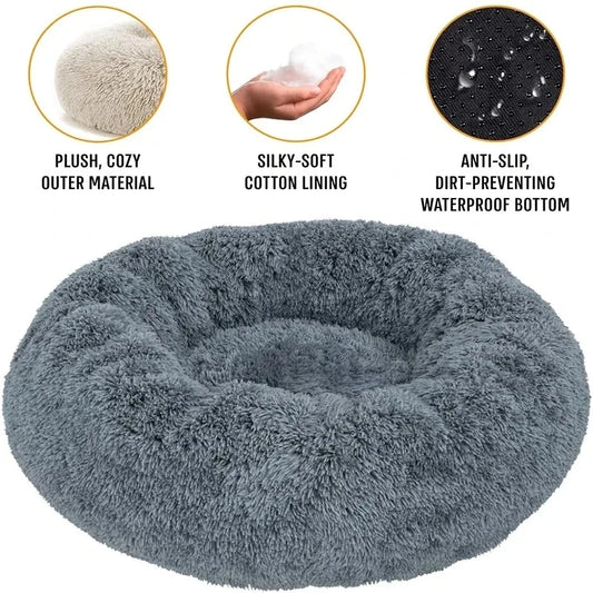 Round Pet Bed β Cozy Plush Bed for Dogs & Cats