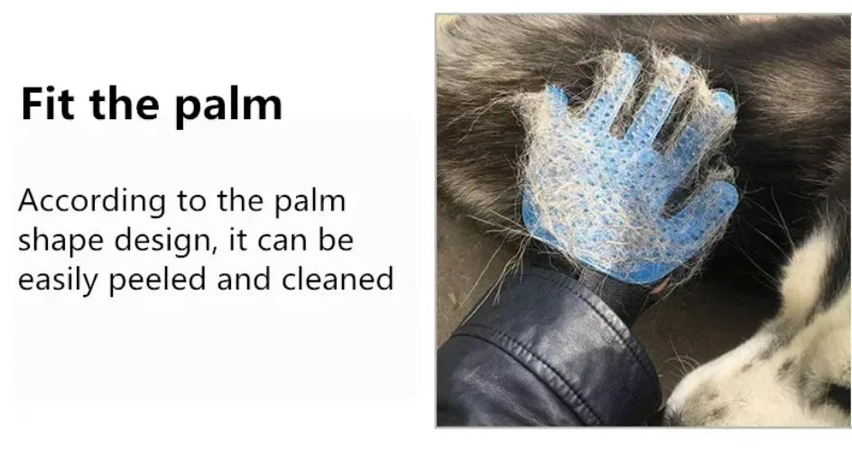 pet grooming cleaning glove