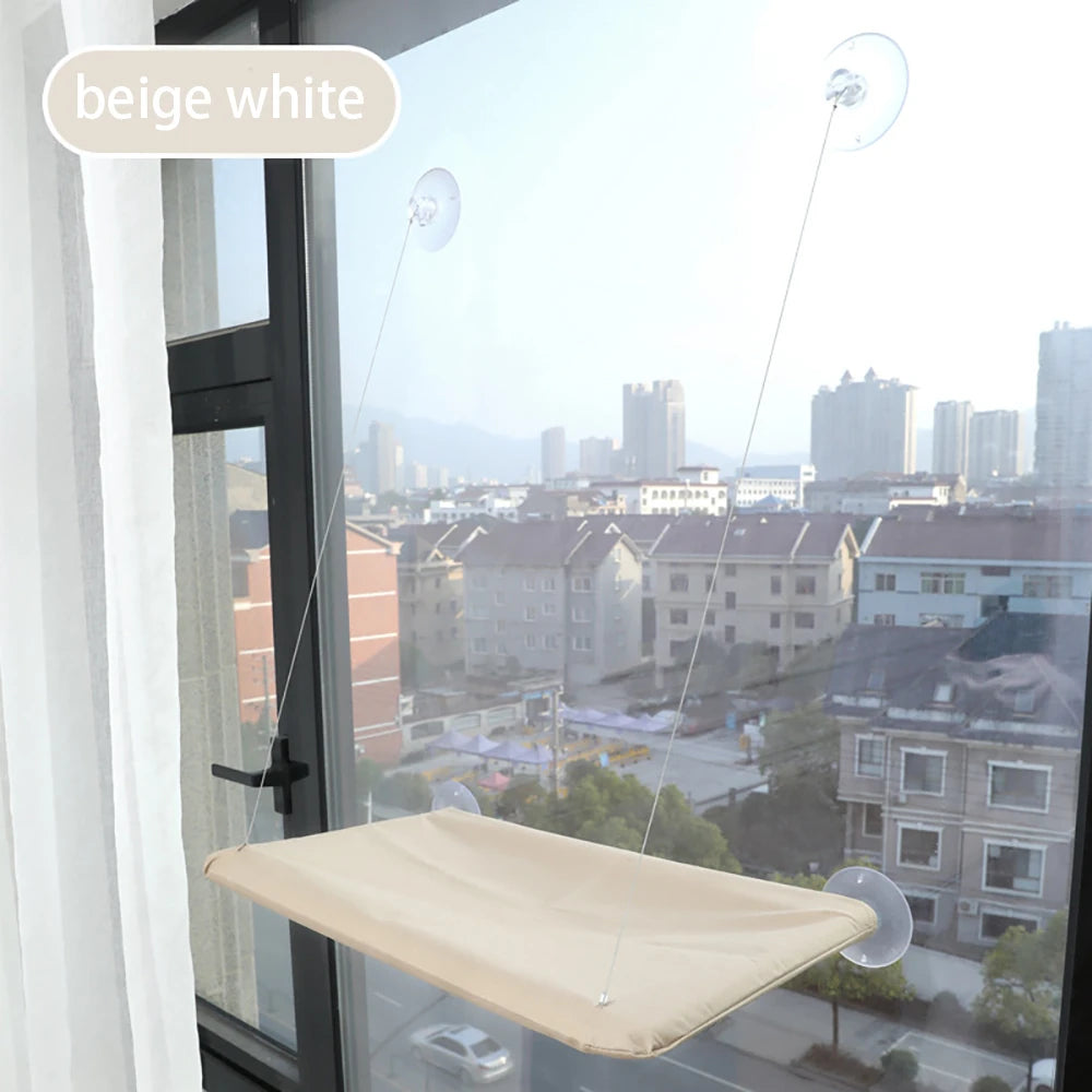 Hanging Cat Hammock – Window-Mounted Cat Bed with Strong Suction Cups