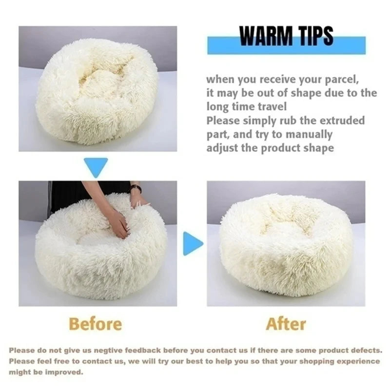 Plush, Warm, Washable Pet Bed