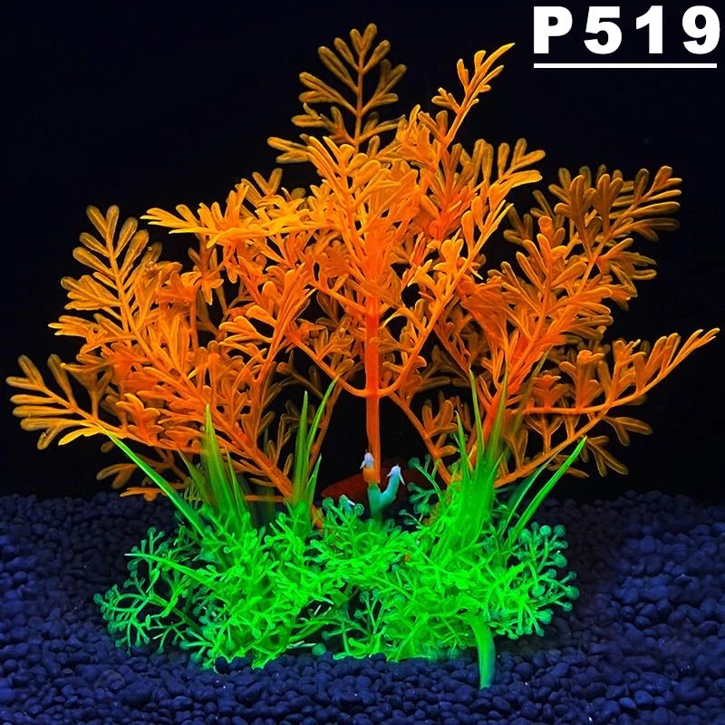 5.5-Inch Artificial Aquarium Plant – Plastic Water Grass Decoration for Fish Tanks & Bowls