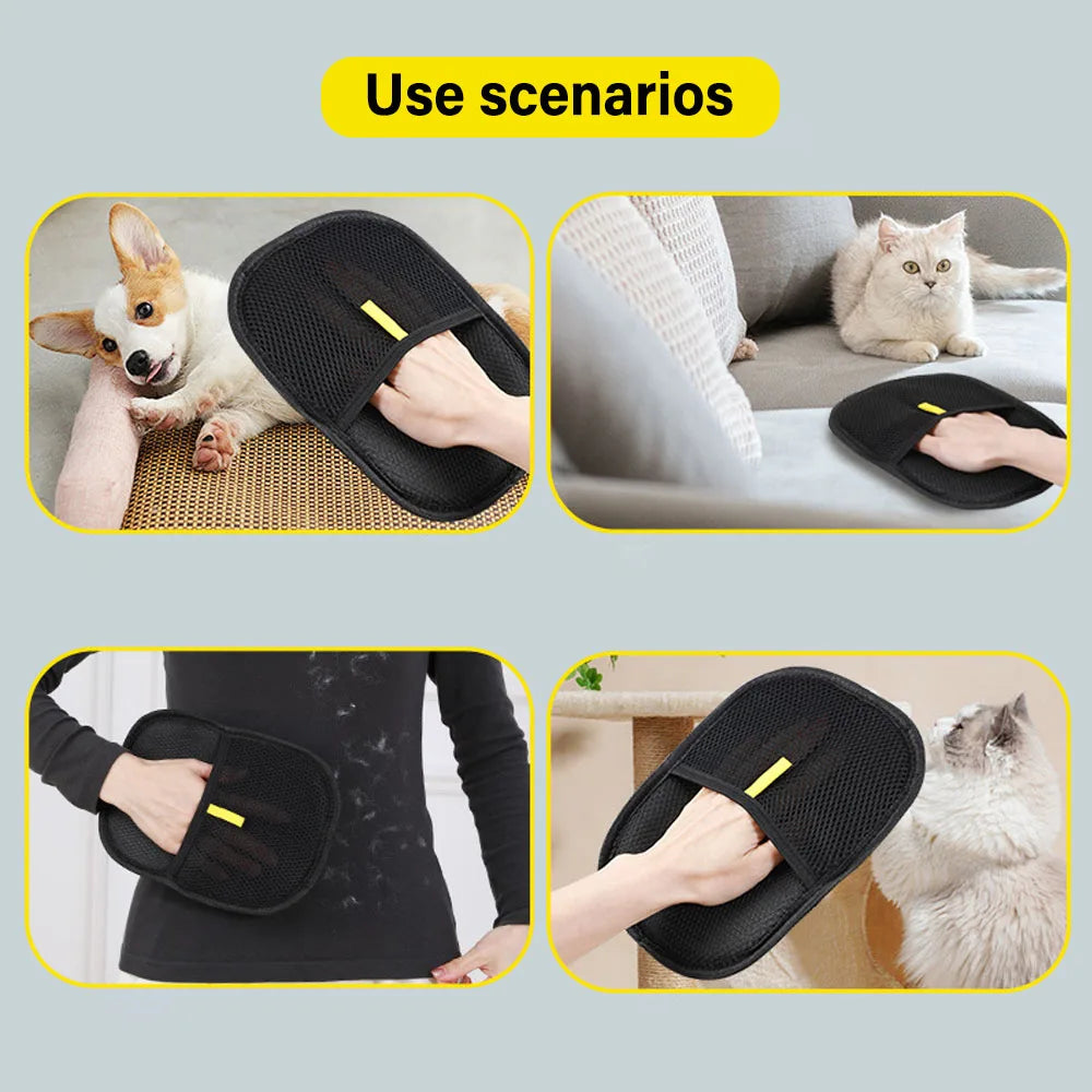 2-in-1 Pet Hair Remover & Grooming Glove