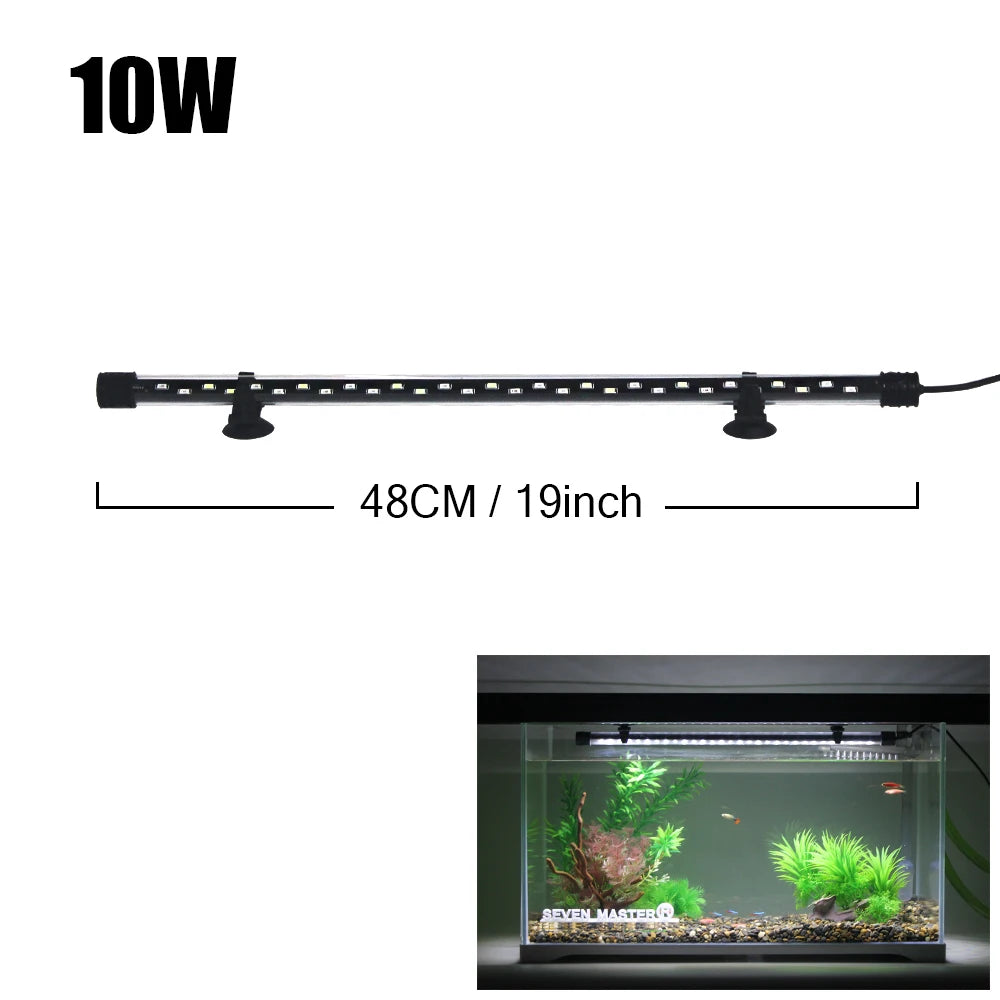 Waterproof LED Aquarium Plant Grow Light – 18-58CM Adjustable Fish Tank Lamp with 5730 Chips, 90-260V