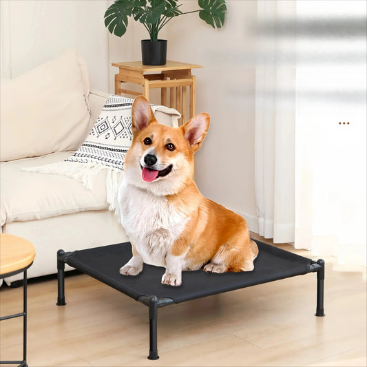 Elevated Pet Bed – Portable Folding Dog & Cat Cot for Indoor/Outdoor Use
