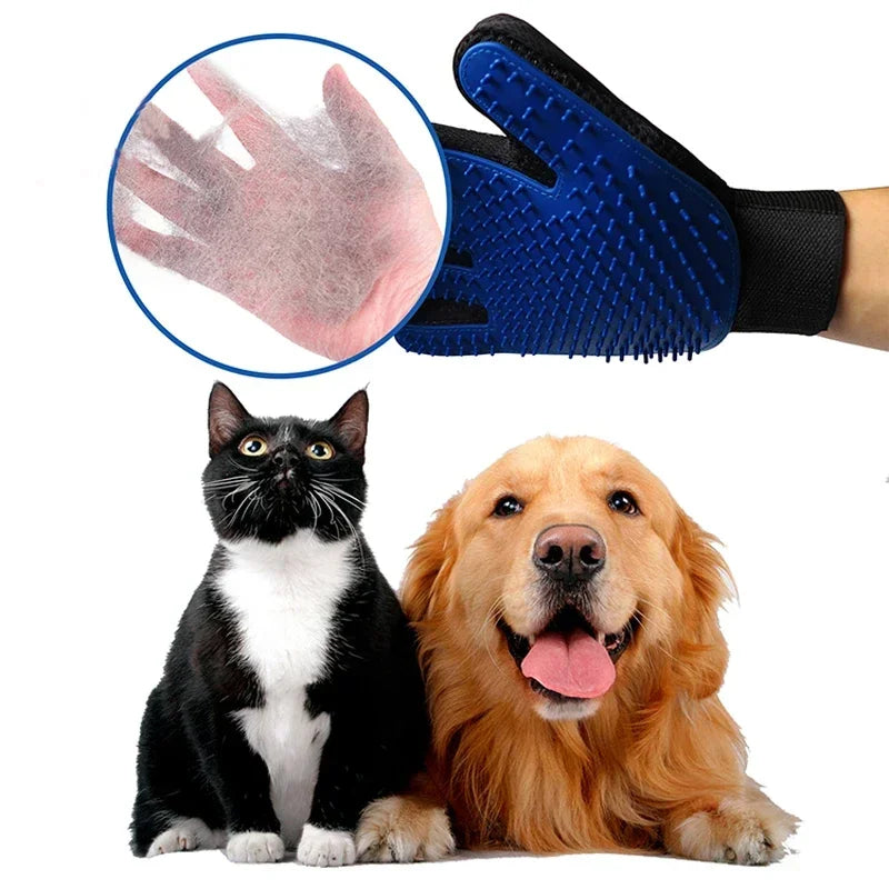 pet grooming cleaning glove