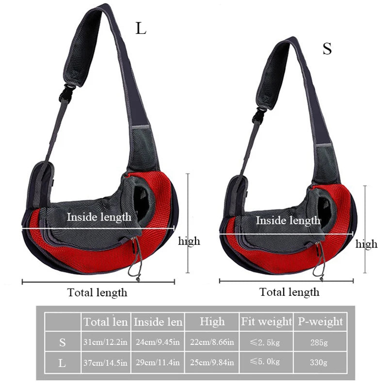 Breathable Pet Backpack Carrier – Mesh Travel Bag for Small Dogs & Cats