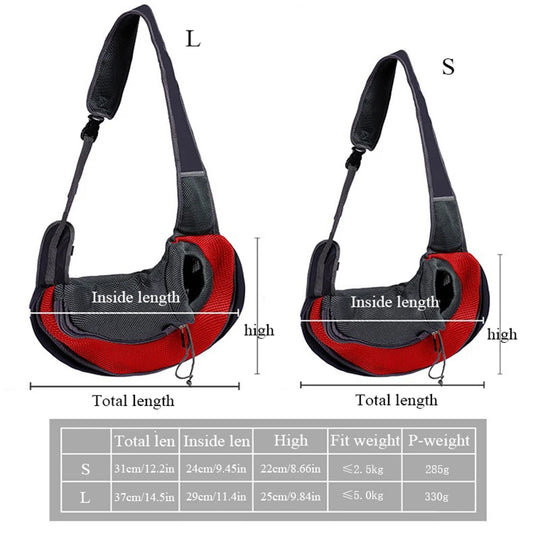 Breathable Pet Backpack Carrier – Mesh Travel Bag for Small Dogs & Cats