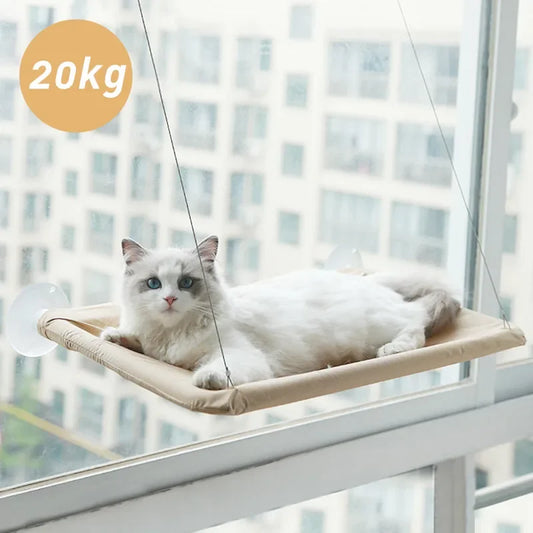 Hanging Cat Hammock – Window-Mounted Cat Bed with Strong Suction Cups