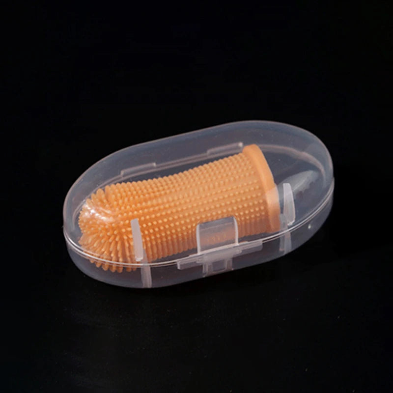 Pet Finger Toothbrush for Cats & Dogs | Silicone Bristles