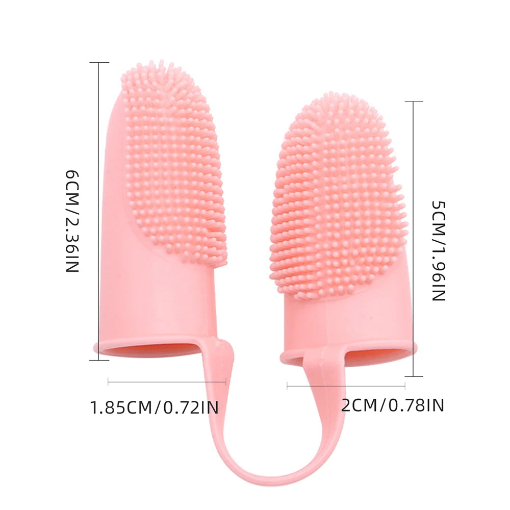 Pet Finger Toothbrush β Soft Silicone Dental Cleaner for Dogs & Cats