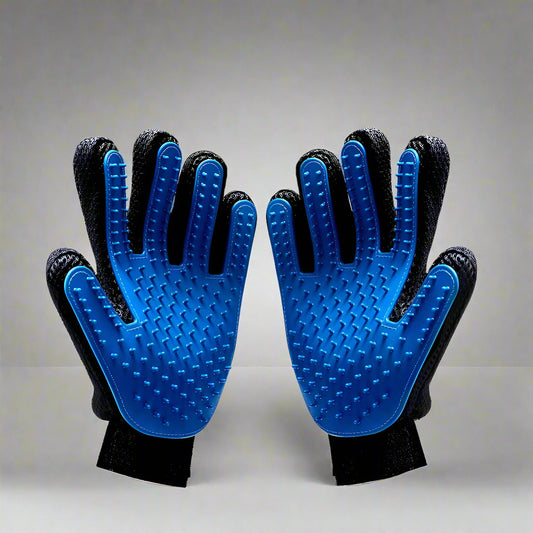 Silicone Pet Grooming Glove – Hair Removal & Bath Brush for Dogs & Cats
