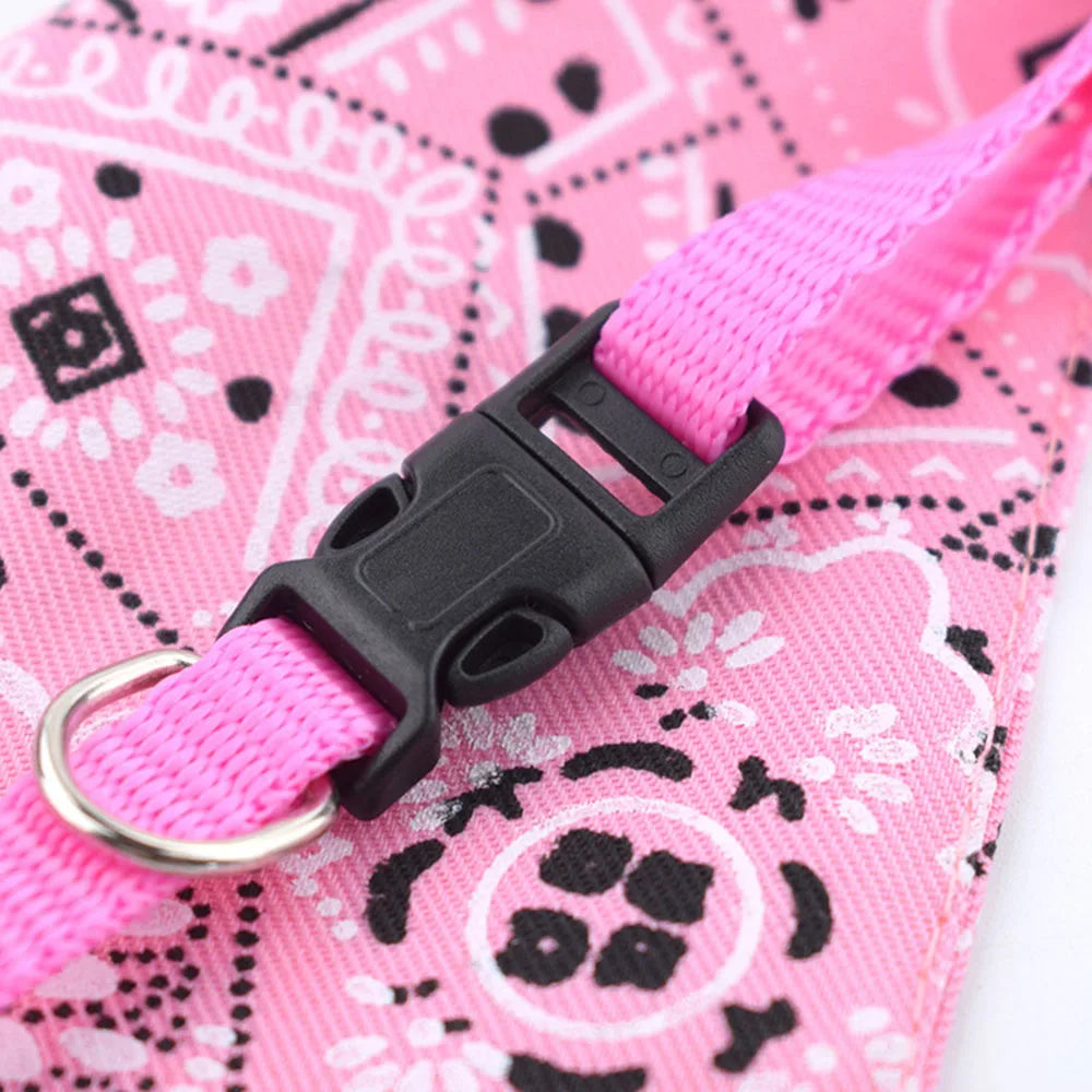 Adjustable Pet Bandana Collar – Washable Bow Tie Scarf for Cats & Dogs
