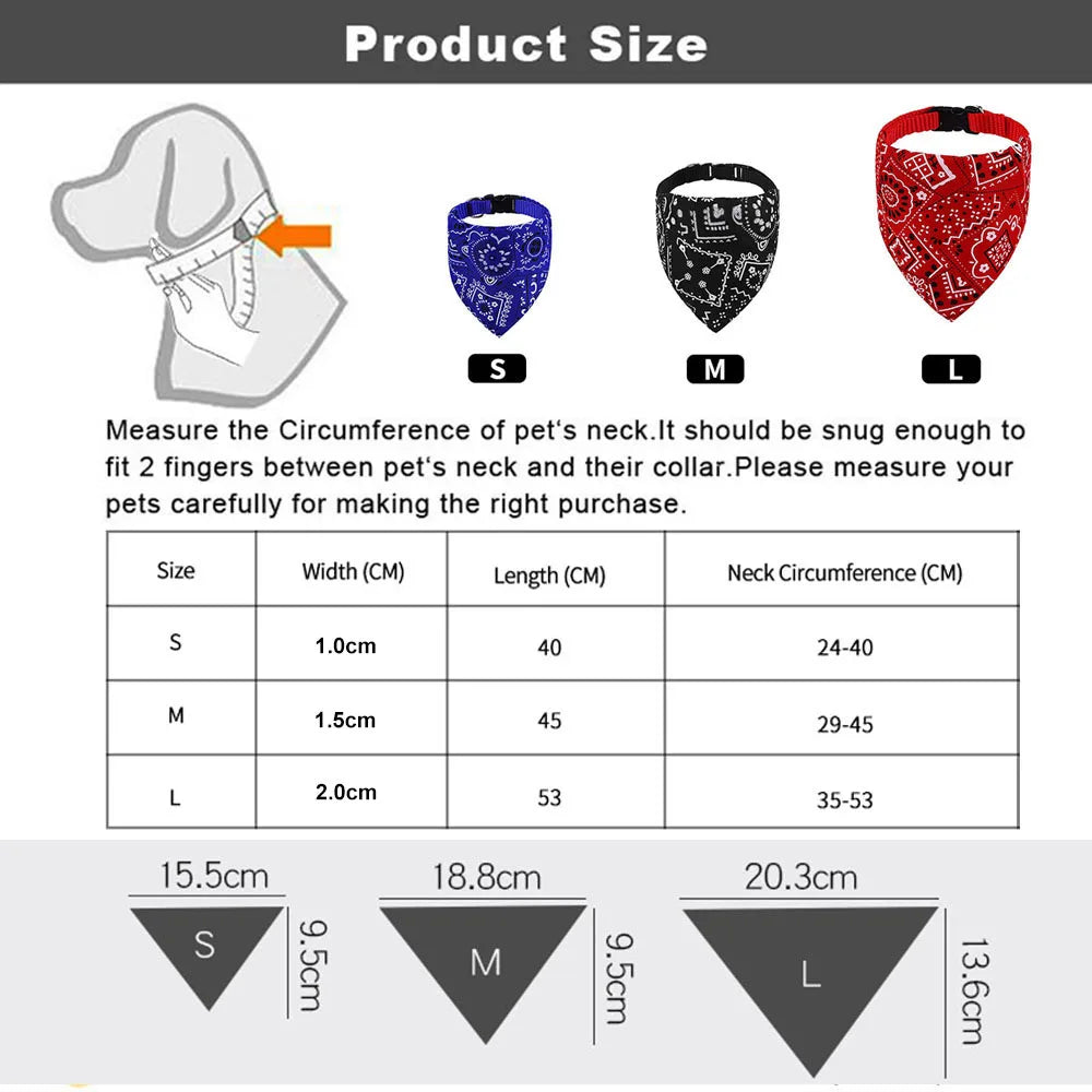 Adjustable Pet Bandana Collar – Washable Bow Tie Scarf for Cats & Dogs