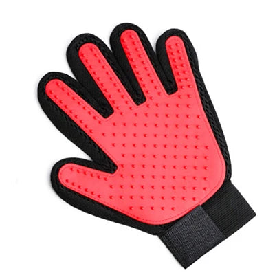 Silicone Pet Grooming Glove – Hair Removal & Bath Brush for Dogs & Cats