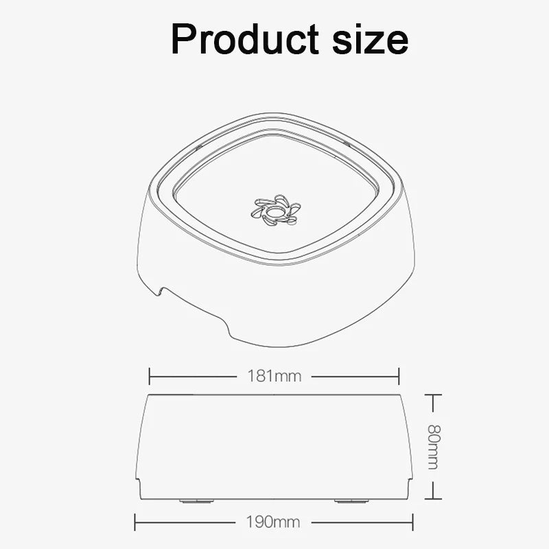 non spill pet water bowl