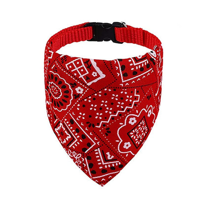 Adjustable Pet Bandana Collar – Washable Bow Tie Scarf for Cats & Dogs
