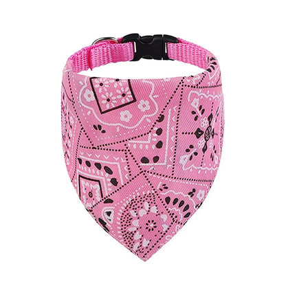 Adjustable Pet Bandana Collar – Washable Bow Tie Scarf for Cats & Dogs