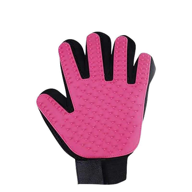 Silicone Pet Grooming Glove – Hair Removal & Bath Brush for Dogs & Cats