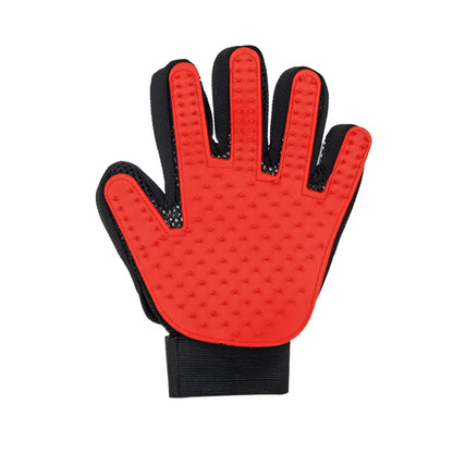 Silicone Pet Grooming Glove – Hair Removal & Bath Brush for Dogs & Cats