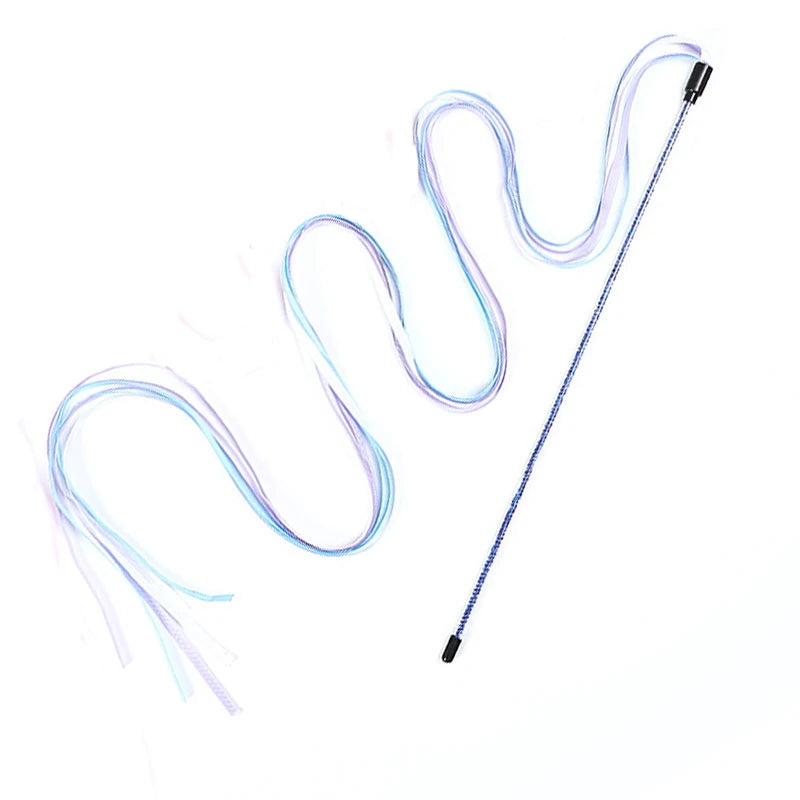 Interactive Cat Teaser Wand – Rope Stick Toy for Chasing & Chewing