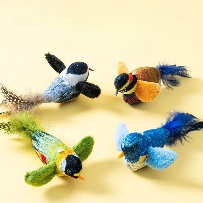 Interactive Cat Bird Toy for Chasing & Play