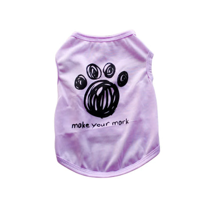 Summer Pet Vest – Lightweight T-Shirt for Small Dogs & Cats (Chihuahua, Yorkie)