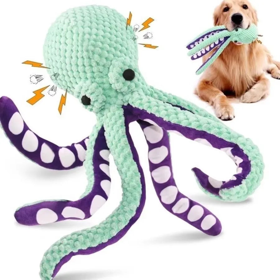 Plush Duck Dog Toy – Calming Squeaky Chew Toy for Puppies