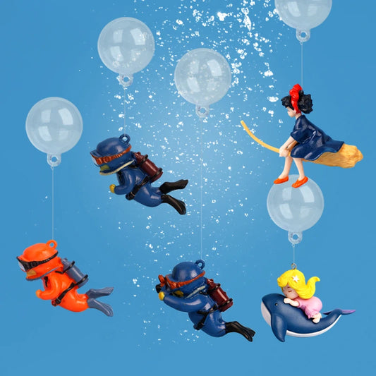 Floating Aquarium Decor – Cartoon Fish Tank Ornament