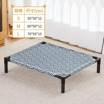 Elevated Pet Bed – Portable Folding Dog & Cat Cot for Indoor/Outdoor Use
