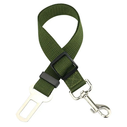 Adjustable Pet Car Seat Belt – Vehicle Safety Harness Clip for Dogs & Cats. Attaches to Collars or Harnesses for Secure, Comfy Travel