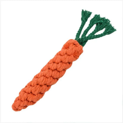 Tough Tug Pup Toy – Carrot Chewer for Clean Teeth & Strong Jaws