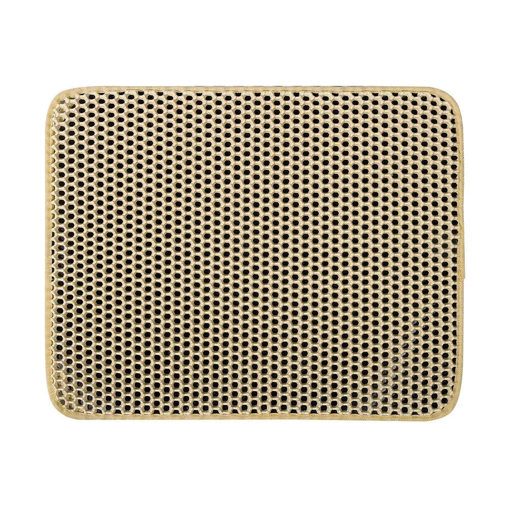 Waterproof Cat Litter Mat – Non-Slip Double-Layer Trapping Pad