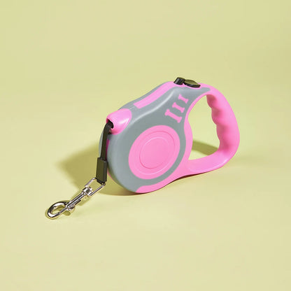 3m/5m Retractable Dog Leash – Strong Nylon Pet Lead