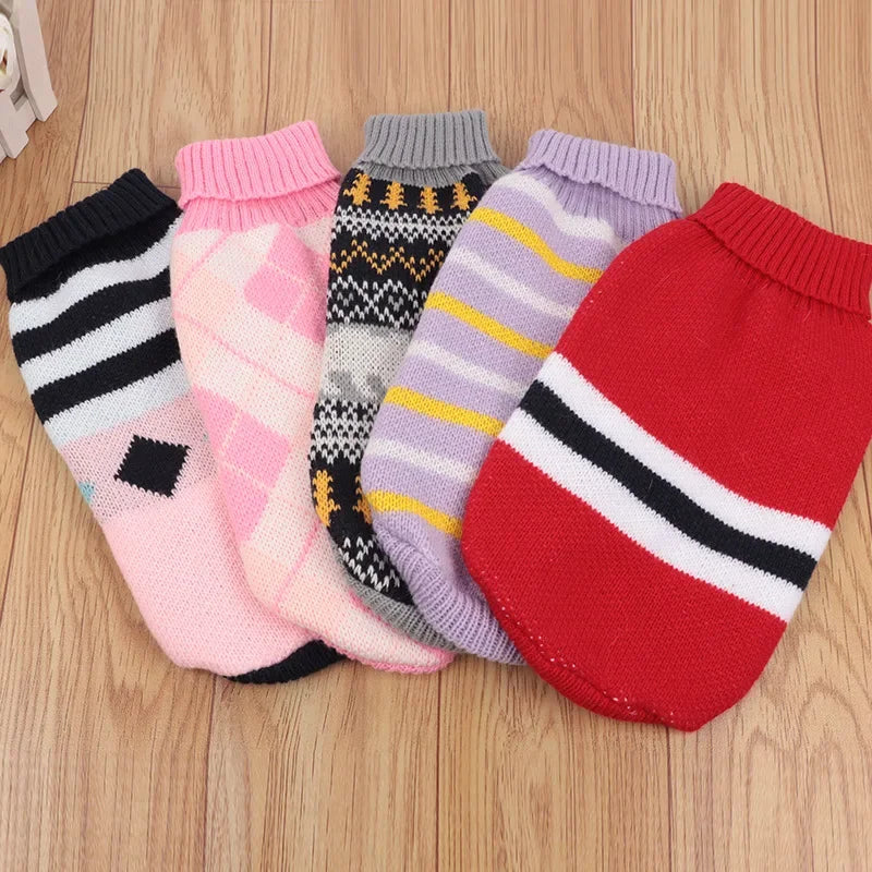 Cat Winter Sweater – Warm Knit Vest Clothing for Cats & Kittens