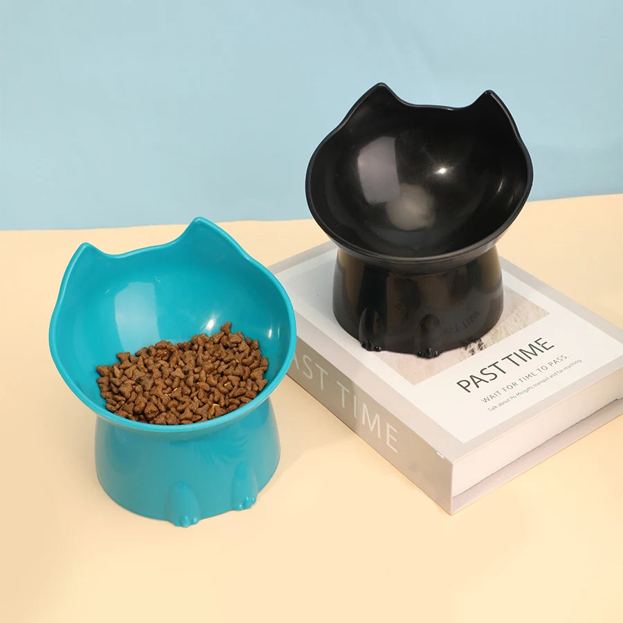 Elevated Cat Bowl – Raised Anti-Tip Feeding Dish
