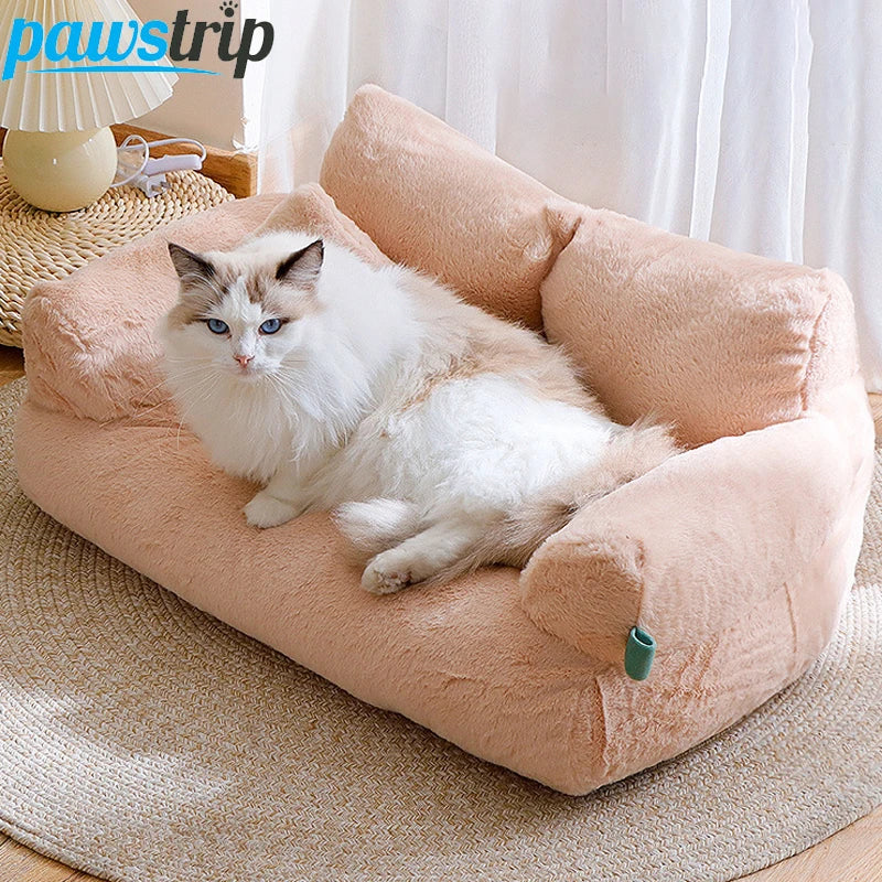Warm Plush Pet Bed Sofa