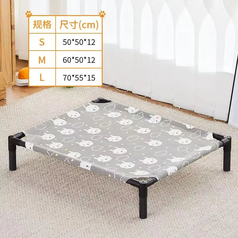 Elevated Pet Bed – Portable Folding Dog & Cat Cot for Indoor/Outdoor Use
