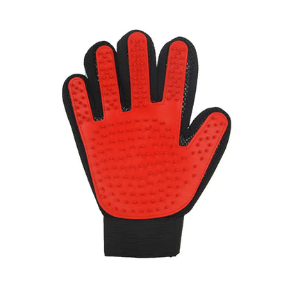 Silicone Pet Grooming Glove – Hair Removal & Bath Brush for Dogs & Cats
