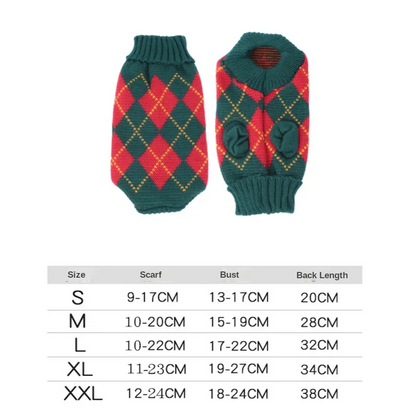 Cat Winter Sweater – Warm Knit Vest Clothing for Cats & Kittens