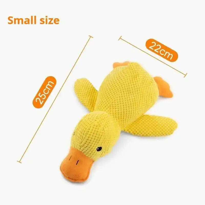 Plush Duck Dog Toy – Calming Squeaky Chew Toy for Puppies